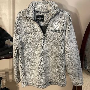 boxercraft Women's Gray & Black Sherpa Volleyball Pullover
